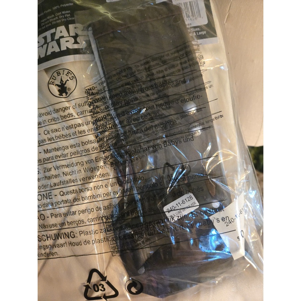 NEW - Star Wars - Luke Skywalker - Kid's Costume - Size M 8-10 - Picture 5 of 5